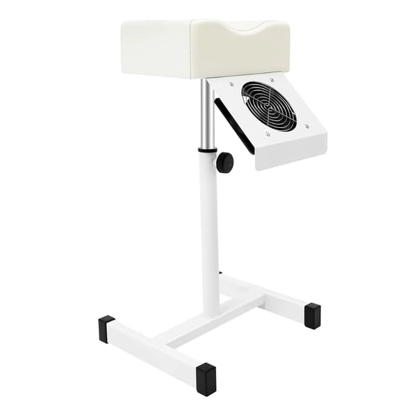 Pedicure stol, justerbar højde, holdbart design,Hvid