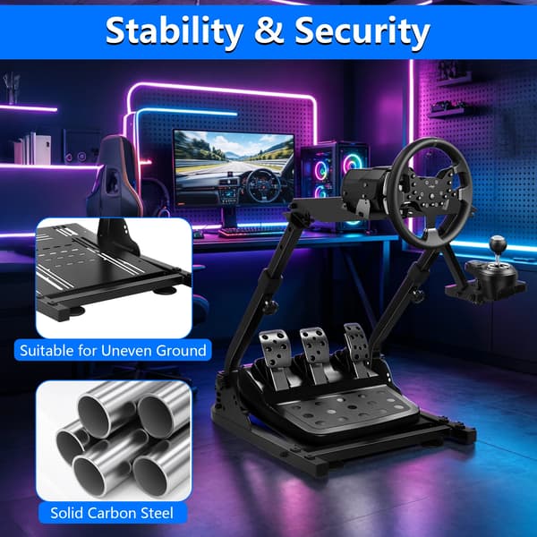 Racing Simulator Ställ, Justerbar Höjd, Stabil Konstruktion,1PC(PL)
