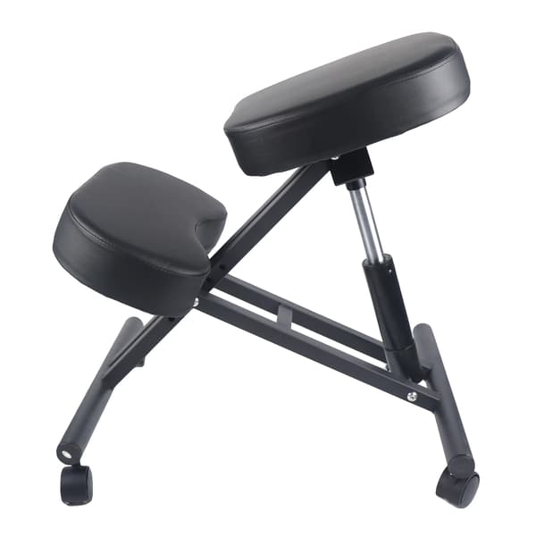 Knæstol, Ergonomisk Design, Justerbar Højde,sort