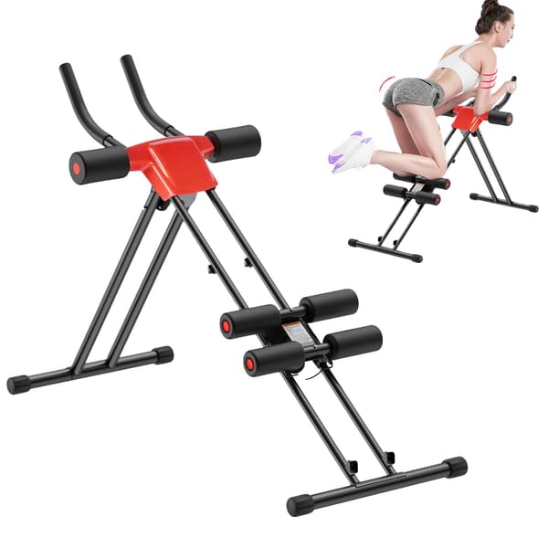 Abdominal Trainer, Justerbar Modstand, Kompakt Design,Som vist