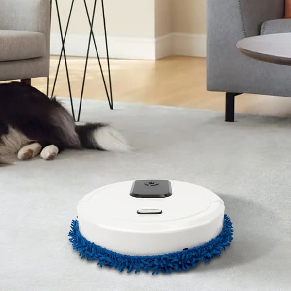 Automatisk Mopprobot, Effektiv Rengöring, Lång Drifttid,VIT