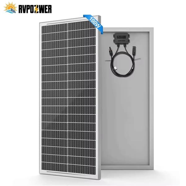 Solpanel, Hög Effektivitet, Hållbar Design,100W 1Stk