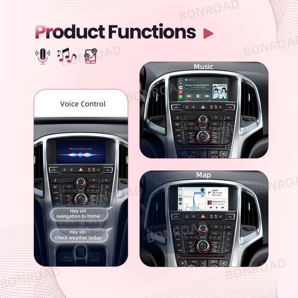 Trådlös CarPlay Android Auto Gränssnittmodul, Bluetooth-anslutning, Enkel installation,För Opel