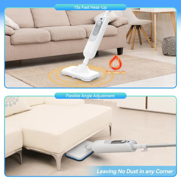 Steameri, Korkean Lämpötilan Puhdistus, Monipintainen Yhteensopivuus,VALKOINEN, 220V-240V EU Plug