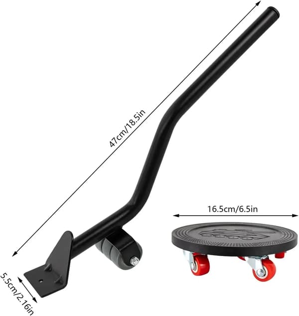 Møbelhjul, 360° Rotation, Holdbare Kompositter,sort