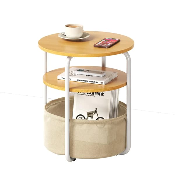 Sidebord, Pladsbesparende Design, Hurtig Samling,Naturlig
