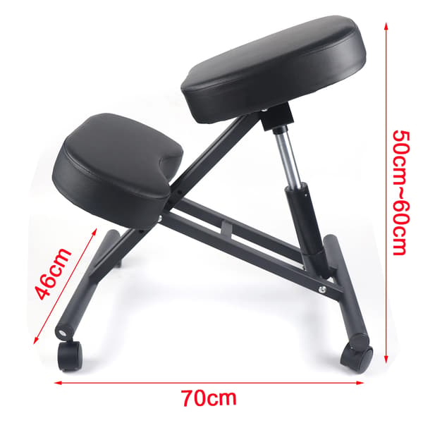 Kontorstol, Ergonomisk Design, Justerbar Højde,sort