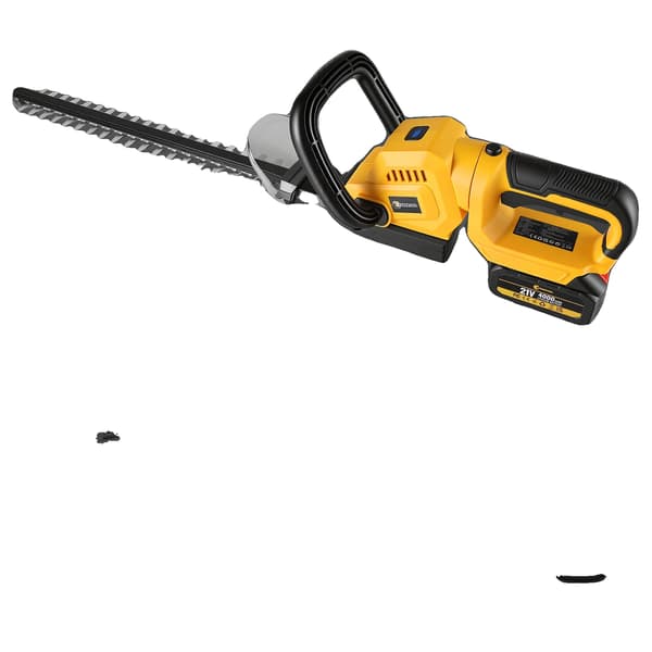 Sladdlös Häcksax, Hög Effekt Motor, Dubbelt Batterisystem,2 Batterier Gula