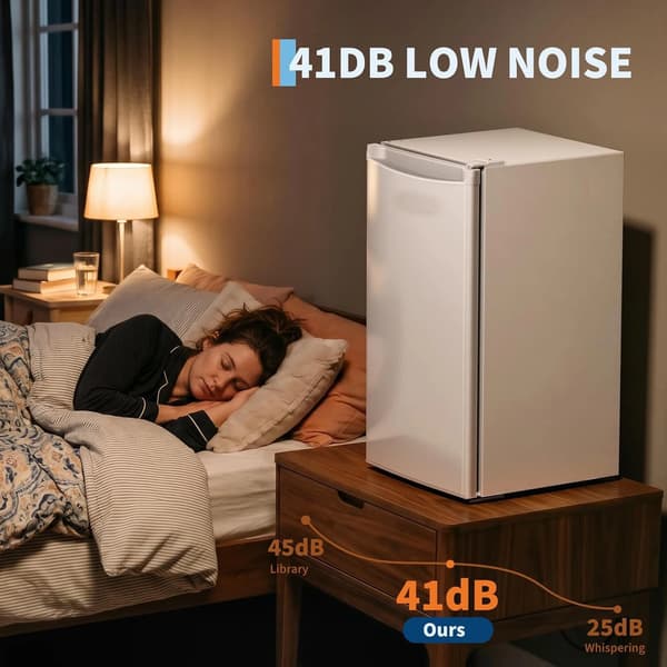 Mini Køleskab, 90L Kapacitet, Stille Drift,EU