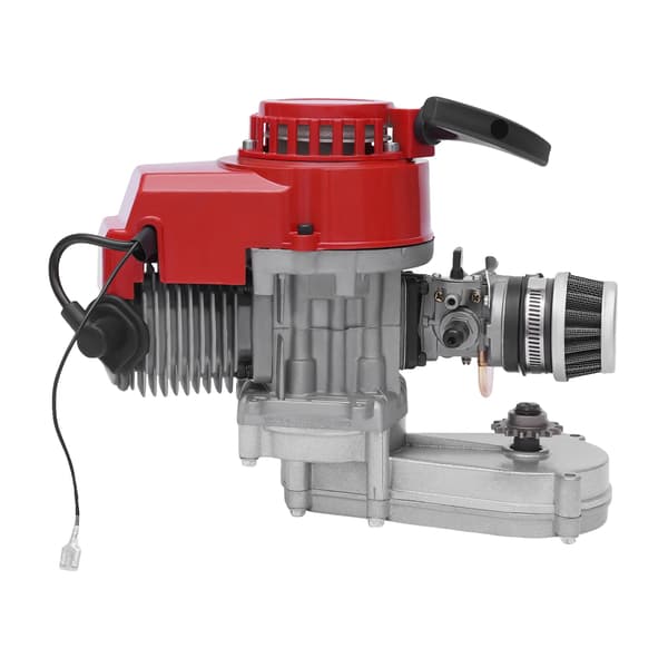 Motor, 49cc Tvåtakts, Encylindrig Design,Röd