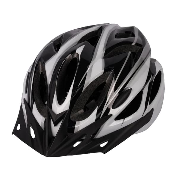 Cykelhjelm, Justerbar Pasform, Aerodynamisk Design,Sort Hvid