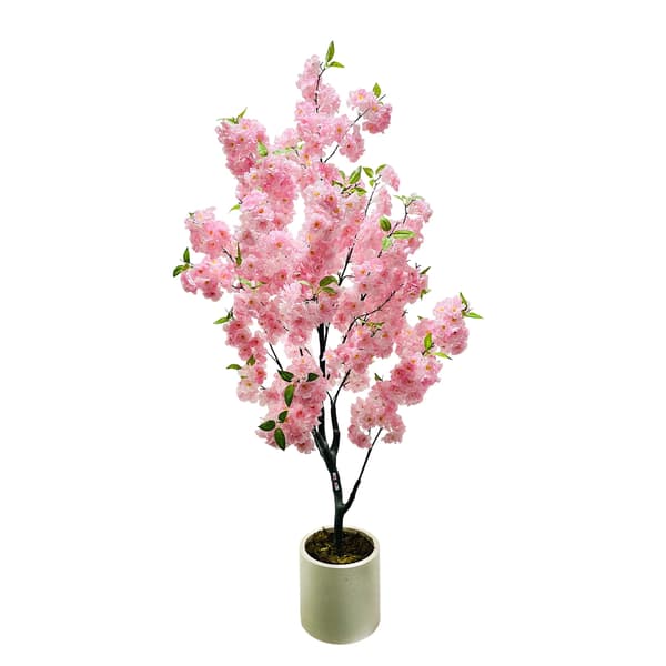 Kirsebærblomsttræ, Indendørs Dekor, Kunstige Blomster,sort
