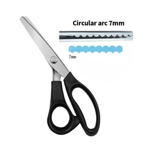 Syrscissors, Tandad kant, Ergonomisk design,Cirkelsegmenttand 7MM