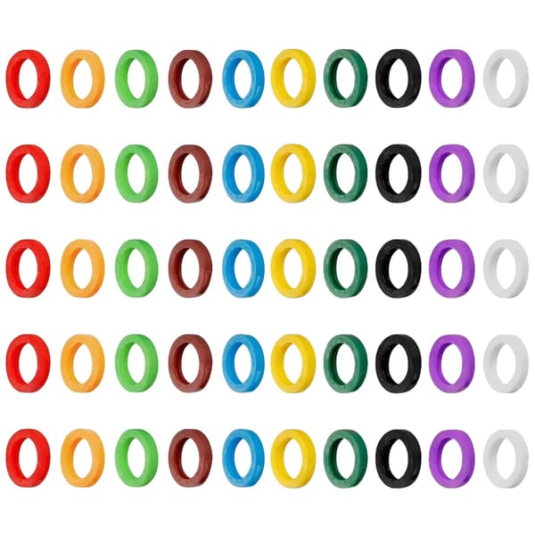 Tangentkapslar, Mjuk Silikonmaterial, Lätt Identifieringsfunktion,50Pcs