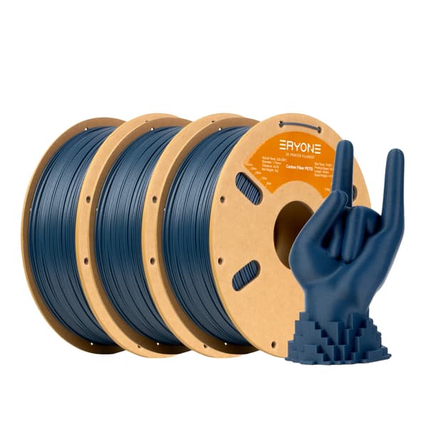 3D-skrivarfilament, kolfiber material, 320 meter längd,PETG-CF Blå