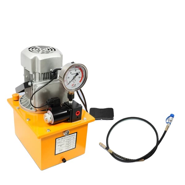 Elektrisk hydraulisk pump, manuell ventil, 7L tank,220V