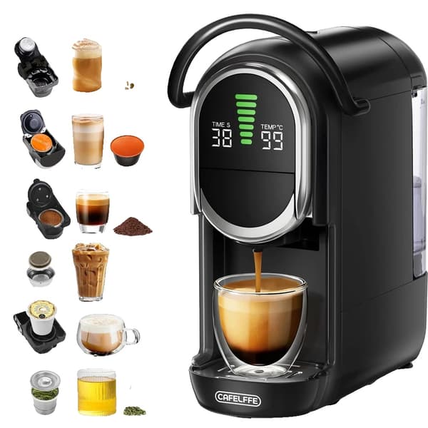 Kaffemaskine, Multi-Brew Kompatibilitet, 19 Bar Tryk,EU, Sort