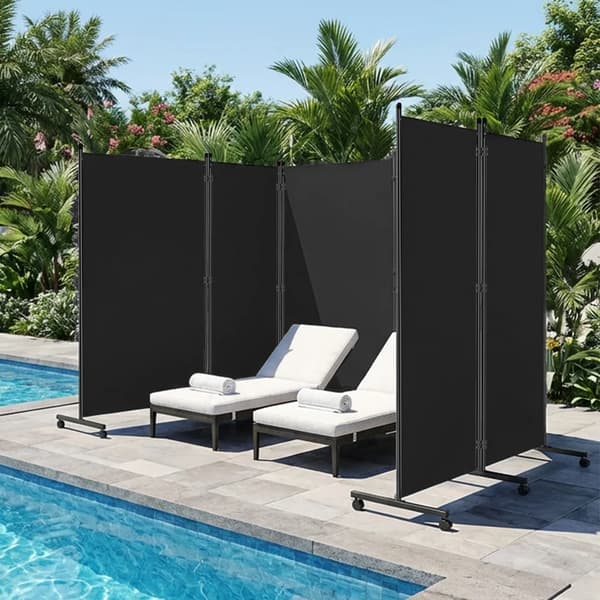 Rummdivider, Fleksibelt Design, Holdbar Konstruktion,pfe Sort, 260*180cm