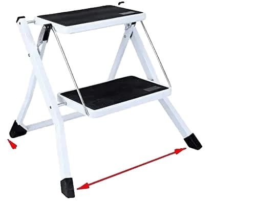 Stegpall, Kompakt Fällbar Design, Antislip Säkerhetsfunktioner,2 steg（mini）