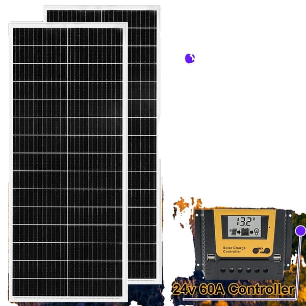 Solpanel System, Høj Effektivitet, Off-Grid Kompatibel,24V 200W solarkit