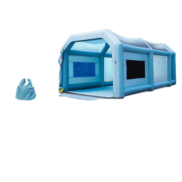 Inflatable Spray Booth, Hållbart Tyg, Effektiv Ventilation,8x4.5x3.3m  50kg