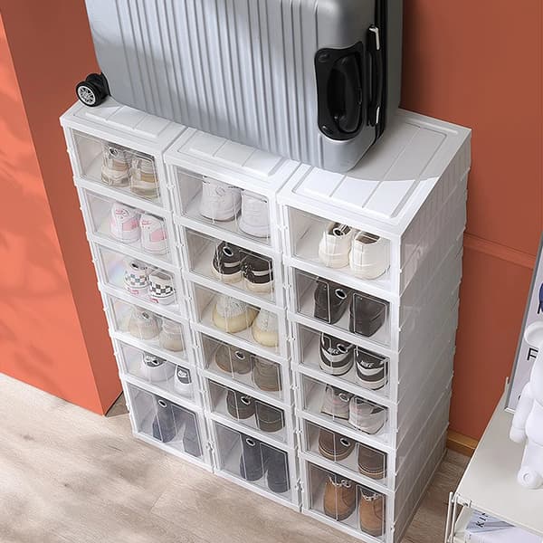 Opbevaringskasser, Holdbart Materiale, Stabelbart Design,HVID