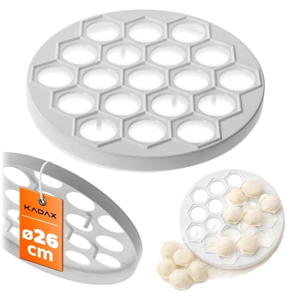 Dumplingform, 19 huller, letvægts plastdesign,HVID