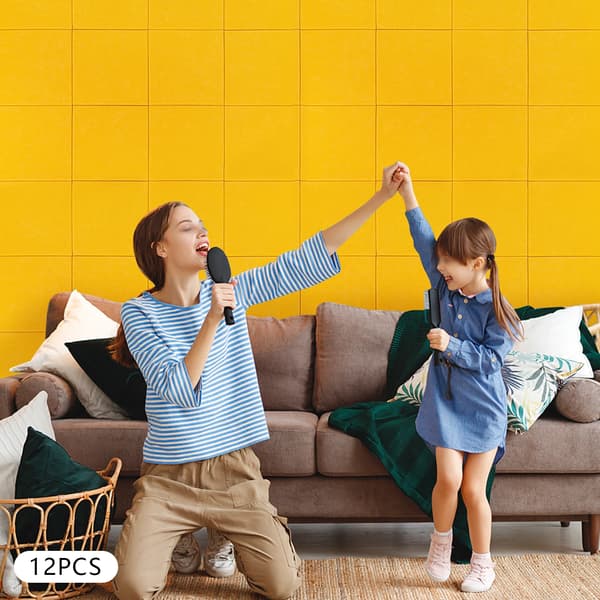 Lydabsorberende Vægpanel, Moderne Design, Nem Installation,Appelsin 12PCS