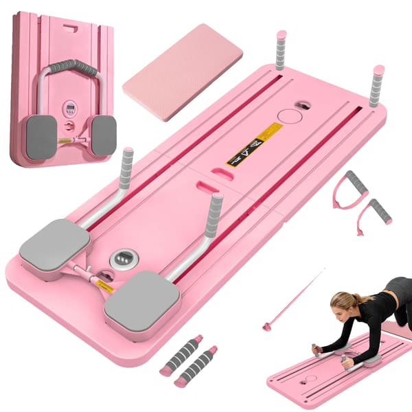 Fitness Pushup-bräda, Antislipdesign, Multifunktionell träning,Rosa-B