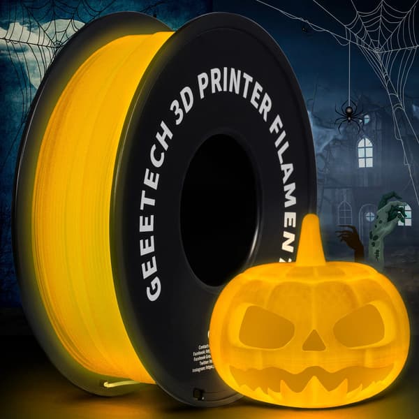 3D-printfilament, selvlysende, høj kompatibilitet,GUL
