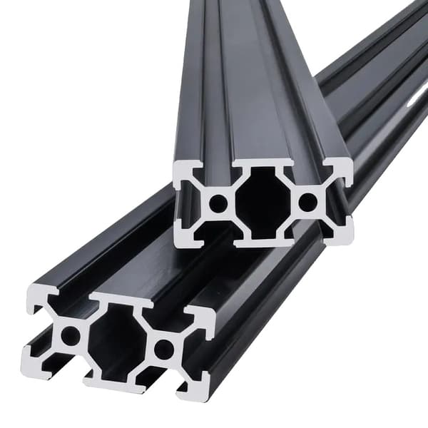 Aluminiumextruderade profiler, hög hållfasthet, modulär kompatibilitet,Röd