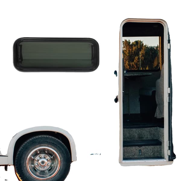 RV-vindue, Moderne Design, Holdbar Konstruktion,sort
