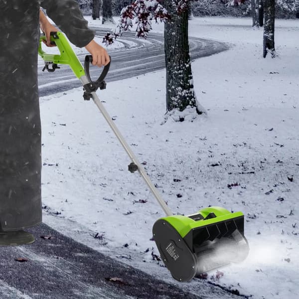 Snöslunga, 1200W Motor, Ergonomisk Design,grön, EU, Elektrisk