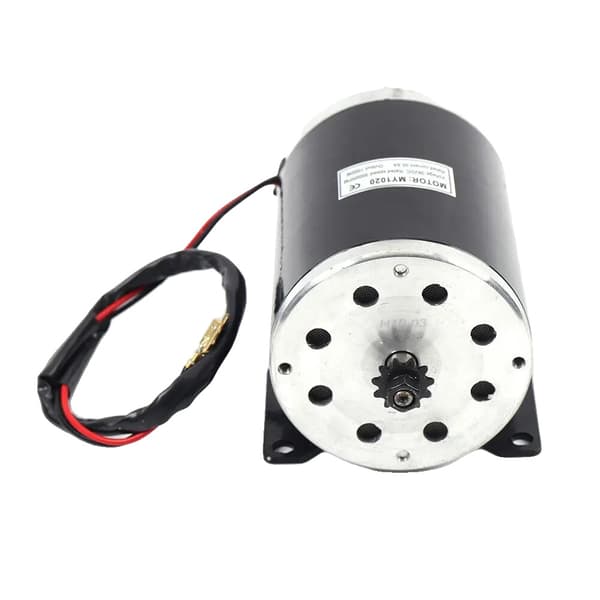 DC Motor, 1000W Effekt, 3000 RPM Hastighed,Sort