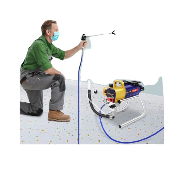 Färgspruta, 1500W Motor, 220V, Max Tryck 3300PSI, Max. Sprutflöde 2.2L/min, Sprutbredd 25cm