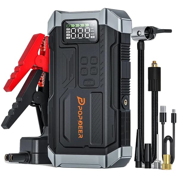 Jump Starter, Luftkompressor, Mobil Strømkilde,PD-JA3