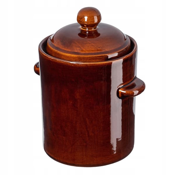 Syltetøjsglas, 2,5L kapacitet, keramisk materiale,Brun