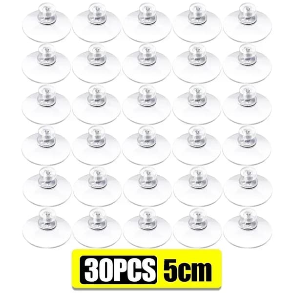 Sugkoppskrokar, Stark Hållfasthet, Mångsidig Användning,30PCS