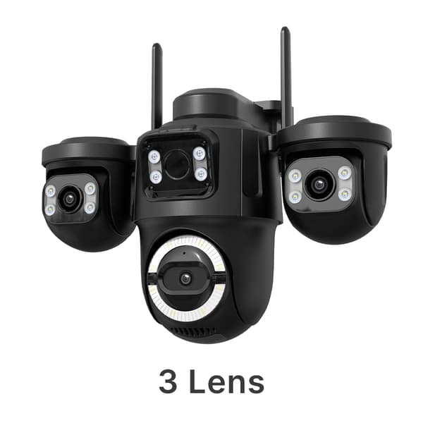 IP-kamera, Tri-lins, Smart Nattvision,3 Linser, EU Kontakt