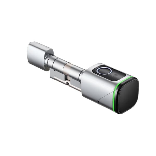 Smart Cylinderlås, Fingeravtryckslås, Appkontroll,svart