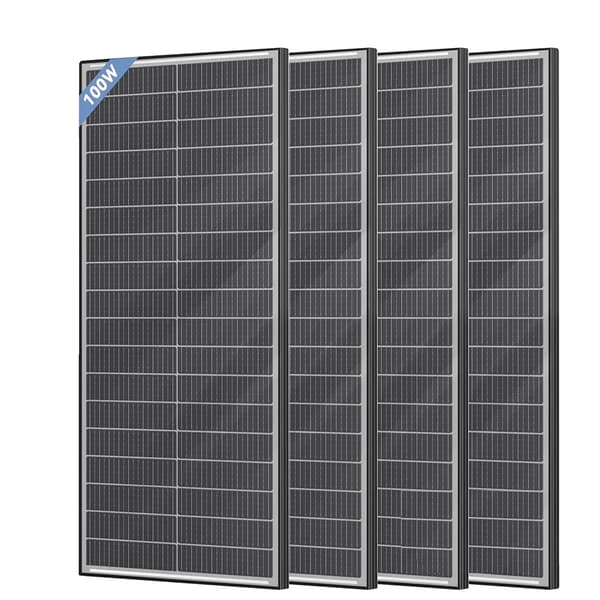 Solpanel, Hög Effektivitet, Kompakt Design,100W 4Pcs