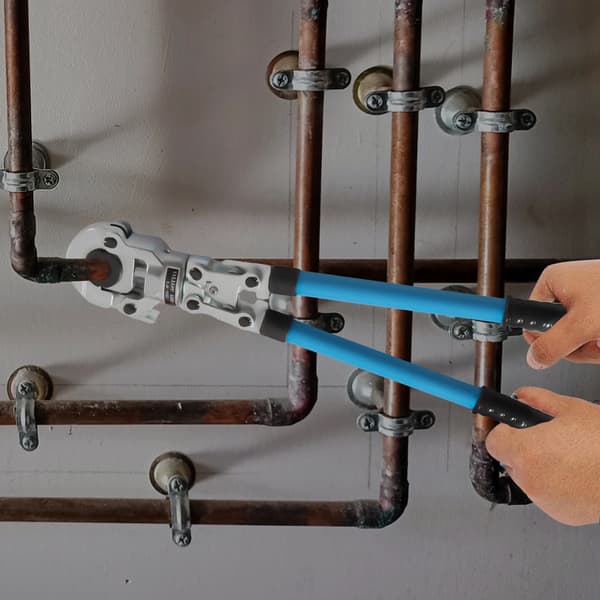 Pex Crimping Tool, 360° Rotérbart Hoved, Højkvalitets Kulstofstål,mørkeblå