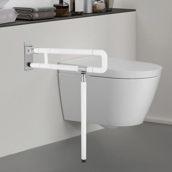 Grebsstænger, Foldbart Design, Tekstureret Greb,HVID