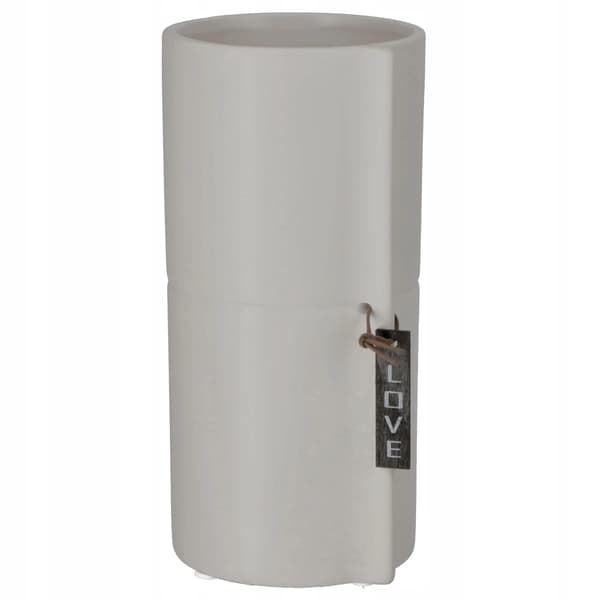 Keramisk Krukke, Elegant Design, Alsidig Brug,Medium, Lys Grå