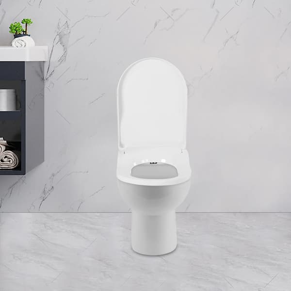 Bidettoalettstol, Dubbelmunssystem, Ergonomisk Design,VIT