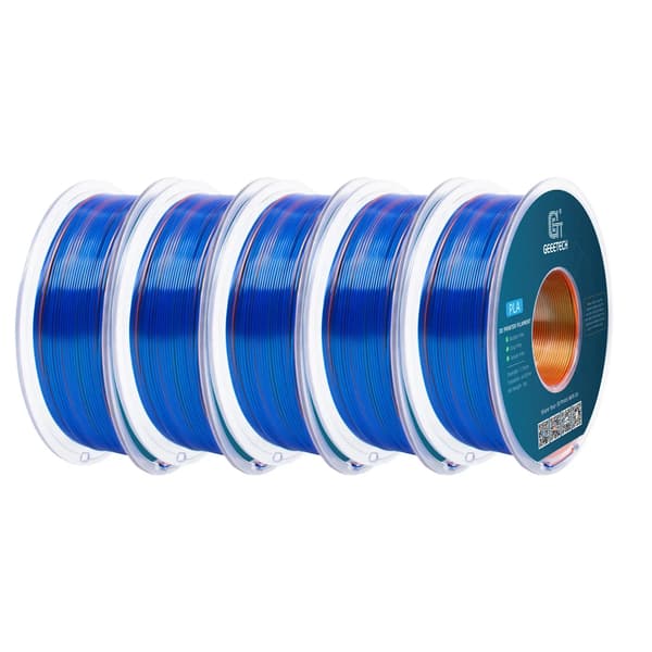 3D Filament, PLA Material, Hög Hållbarhet, Orange Blå Grön