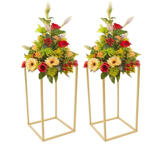 Blomsterställ, Elegant Design, Hållbar Konstruktion, Guld