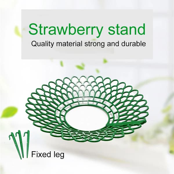 Jordgubbsstöd, Robust plastdesign, Enkel installation,VIT