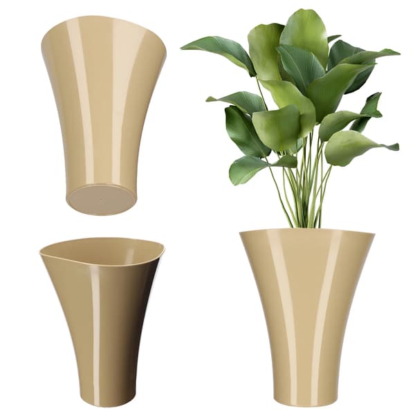 Blomkruka Täckning, Elegant Design, Mångsidig Kompatibilitet,Medium-c, Mörk khaki