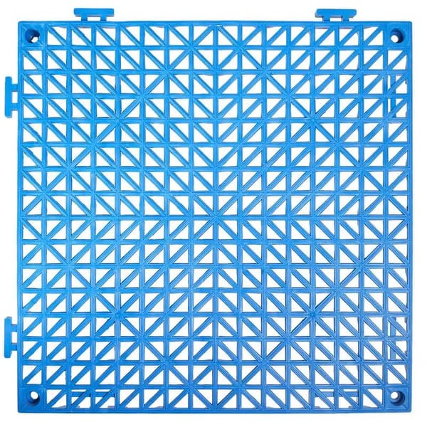 Sammanlänkande Plattor, PVC Material, Modern Design, Blå